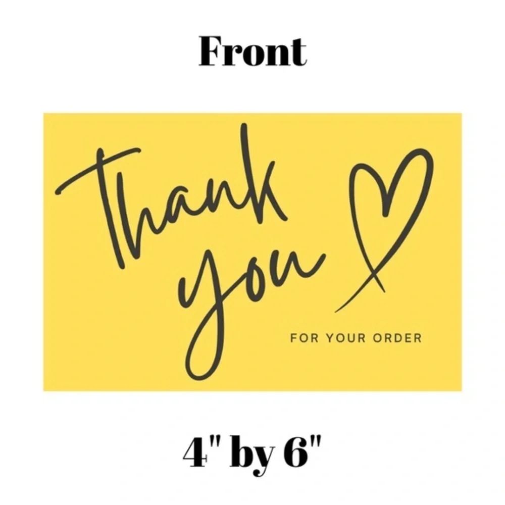 Set of 10 Thank You Postcard